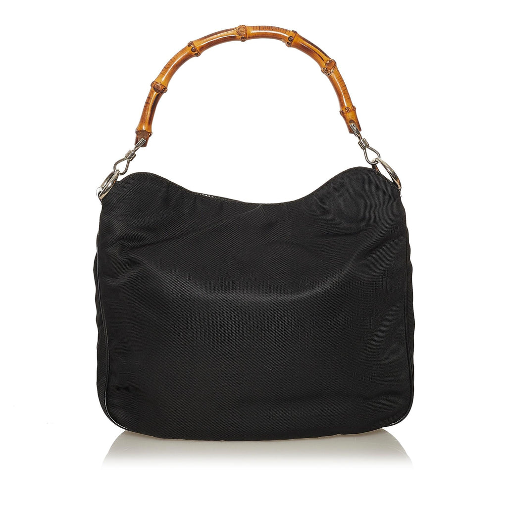 Gucci Bamboo Nylon Satchel (SHG-34978)