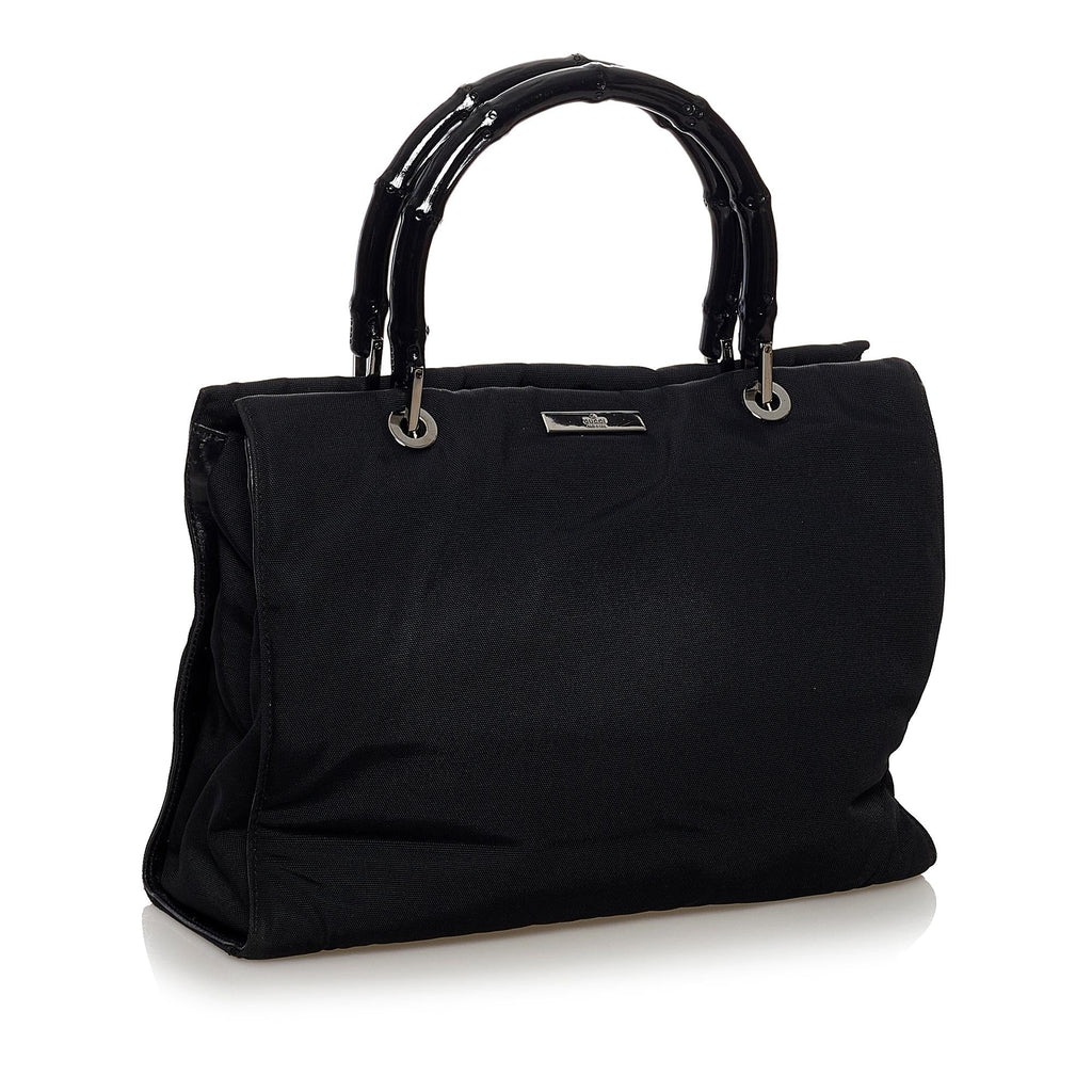Gucci Bamboo Nylon Satchel (SHG-TotpRg)