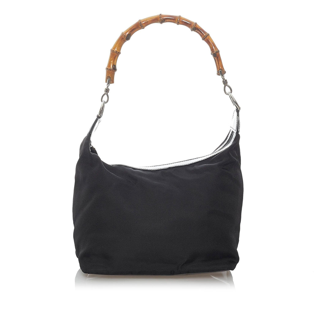 Gucci Bamboo Nylon Shoulder Bag (SHG-vldL1X)