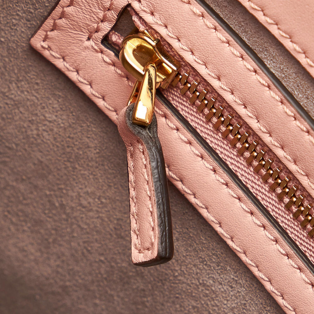Gucci Bamboo Nymphaea Leather Satchel (SHG-32096)