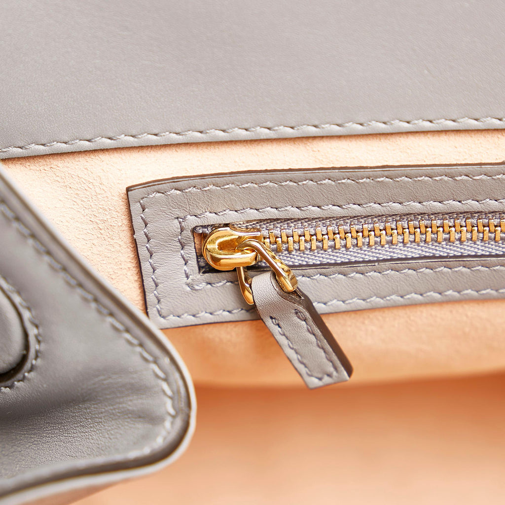 Gucci Bamboo Nymphaea Leather Satchel (SHG-35575)