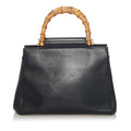 Gucci Bamboo Nymphaea Leather Satchel (SHG-37325)