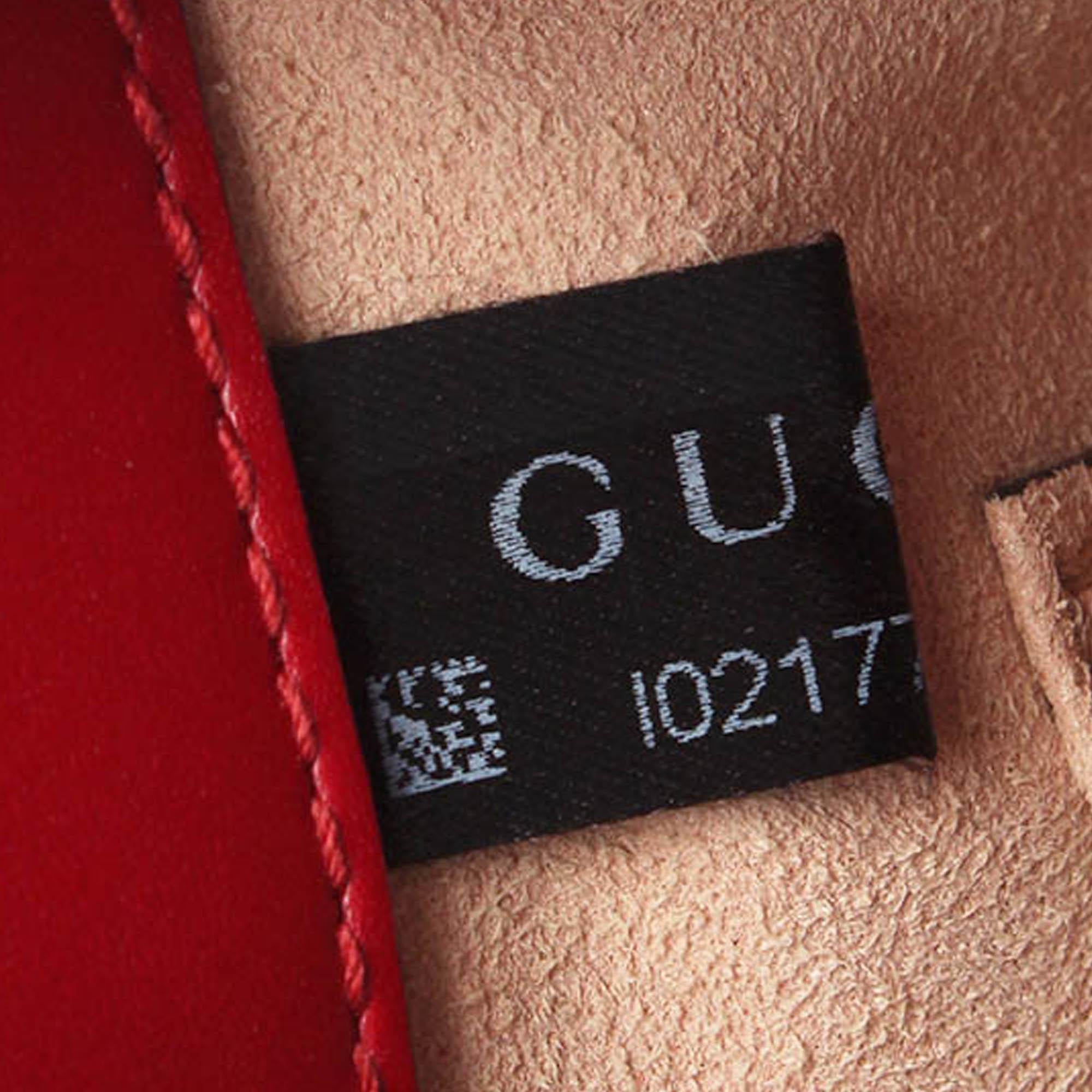 Gucci Bamboo Nymphaea Leather Satchel (SHG-bEqEts)