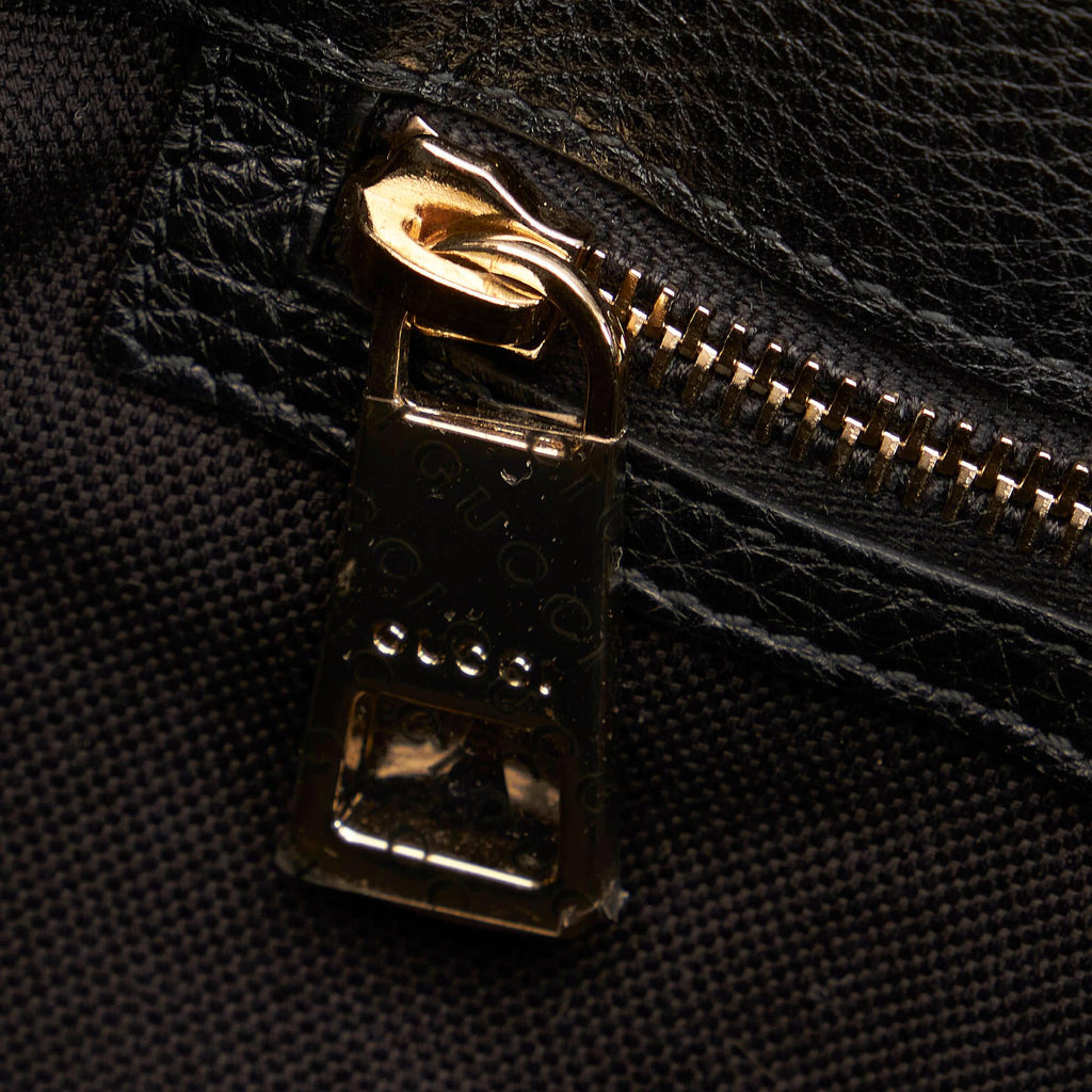 Gucci Bamboo Shopper Leather Handbag (SHG-29041)
