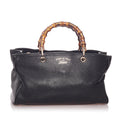 Gucci Bamboo Shopper Leather Handbag (SHG-29041)
