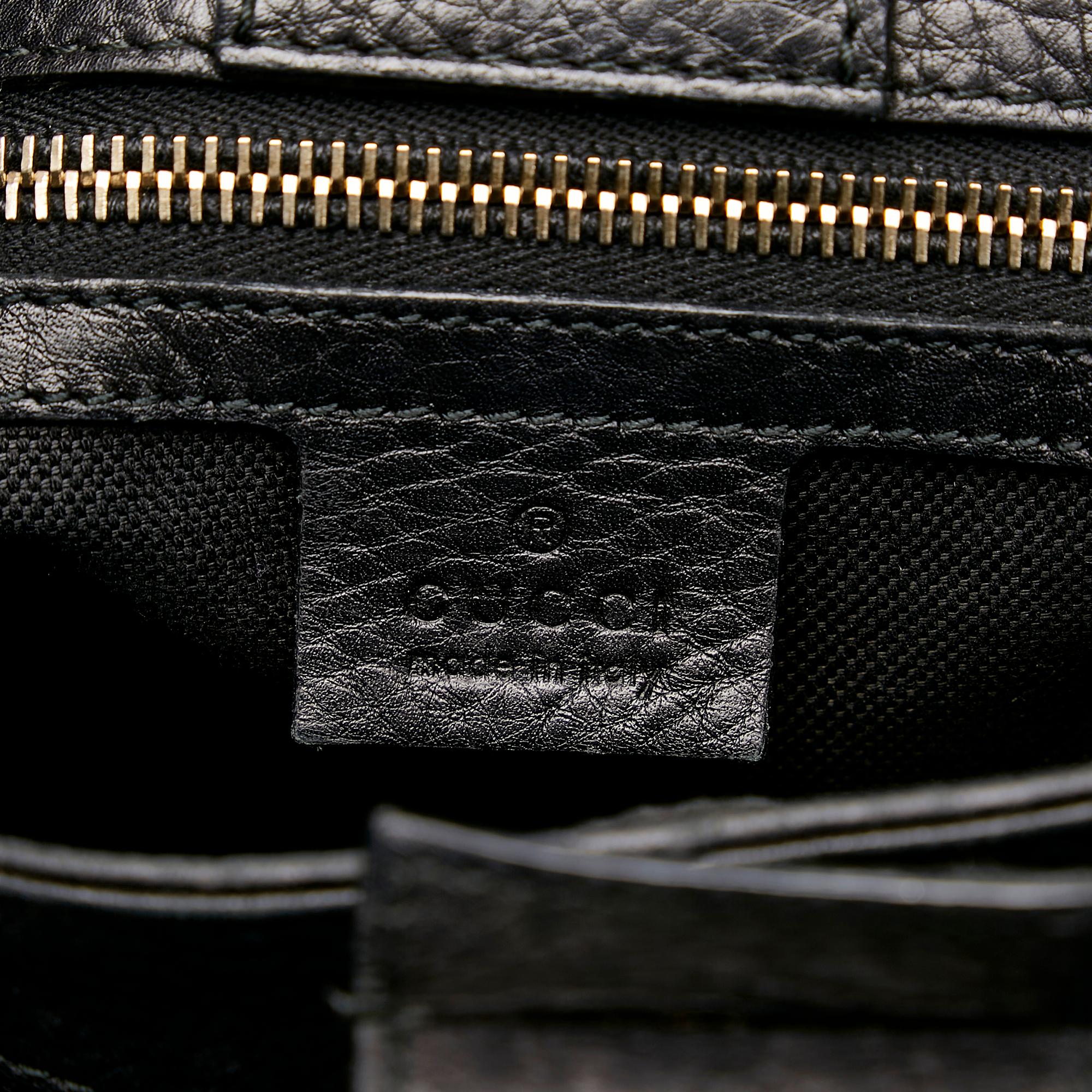 Gucci Bamboo Shopper Leather Handbag (SHG-29375)