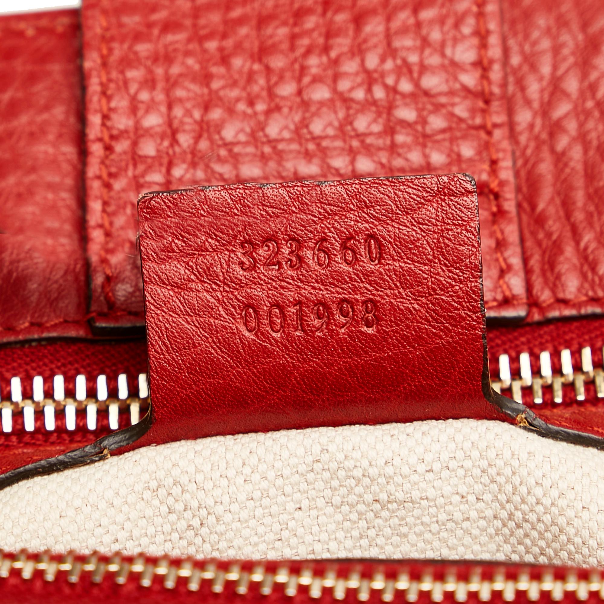 Gucci Bamboo Shopper Leather Handbag (SHG-35473)