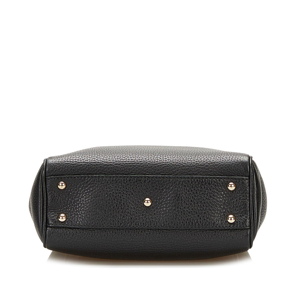 Gucci Bamboo Shopper Leather Handbag (SHG-35966)