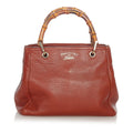 Gucci Bamboo Shopper Leather Satchel (SHG-22806)