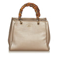 Gucci Bamboo Shopper Leather Satchel (SHG-27069)