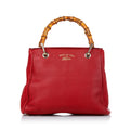 Gucci Bamboo Shopper Leather Satchel (SHG-28521)
