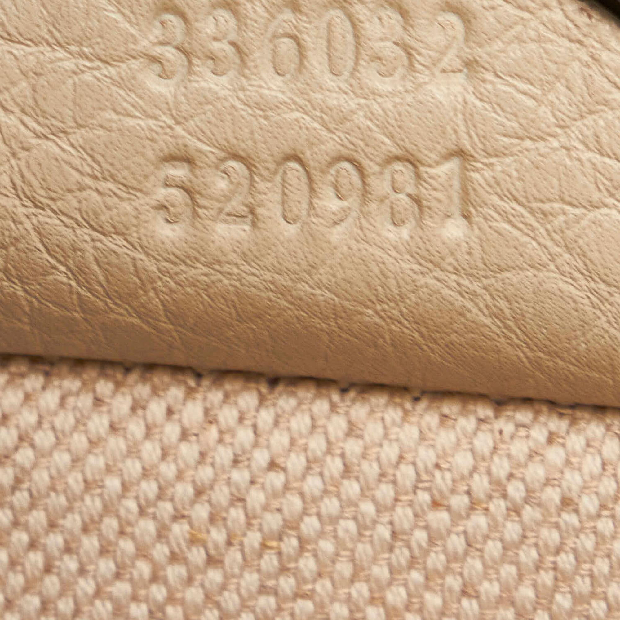 Gucci Bamboo Shopper Leather Satchel (SHG-30082)