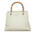 Gucci Bamboo Shopper Leather Satchel (SHG-30082)
