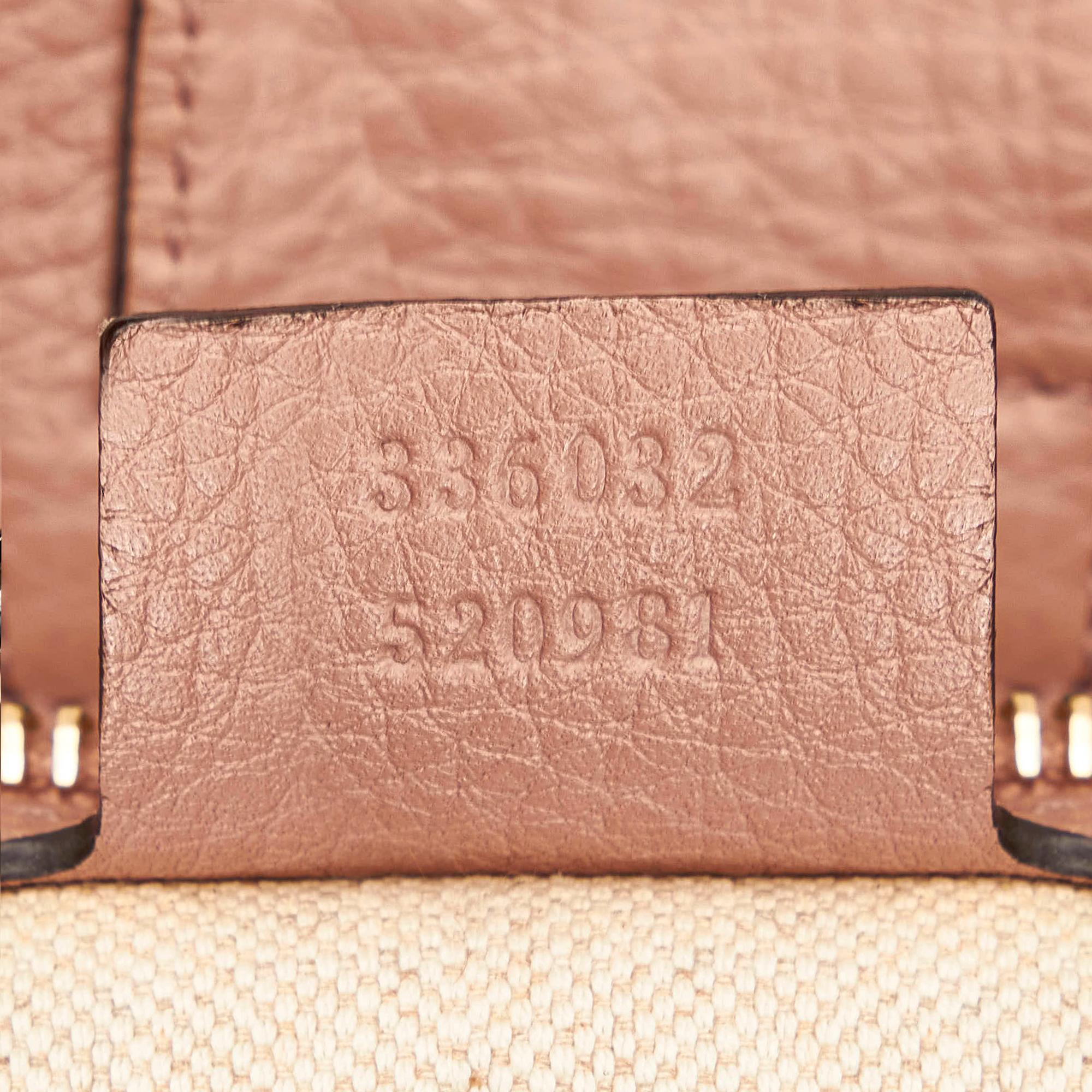 Gucci Bamboo Shopper Leather Satchel (SHG-30161)