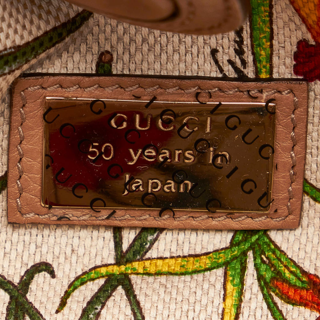 Gucci Bamboo Shopper Leather Satchel (SHG-30256)