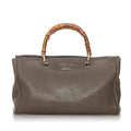 Gucci Bamboo Shopper Leather Satchel (SHG-30317)