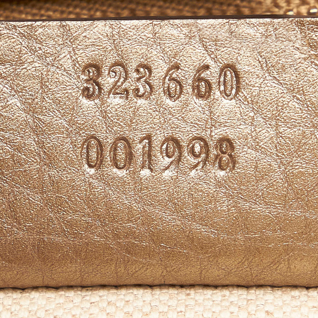 Gucci Bamboo Shopper Leather Satchel (SHG-31045)