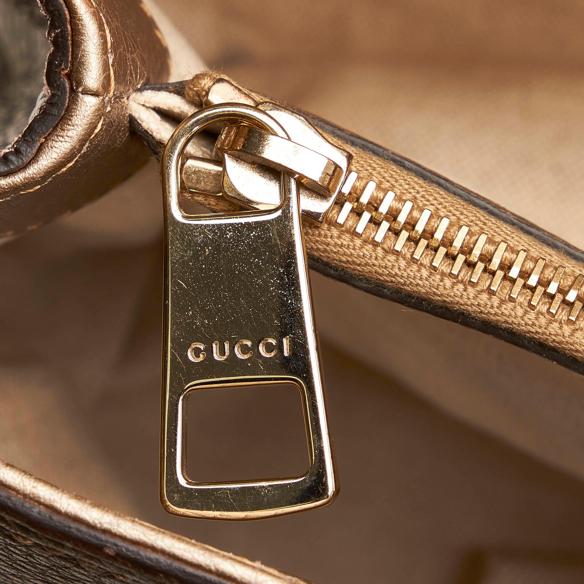 Gucci Bamboo Shopper Leather Satchel (SHG-31045)