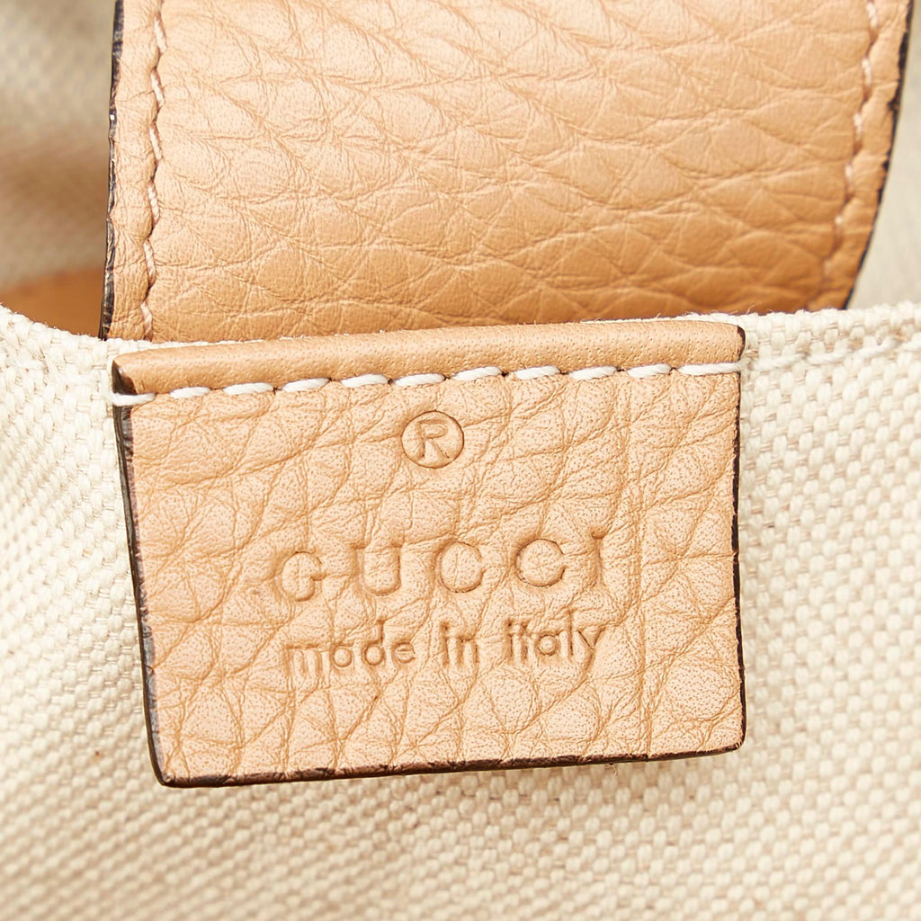 Gucci Bamboo Shopper Leather Satchel (SHG-31060)