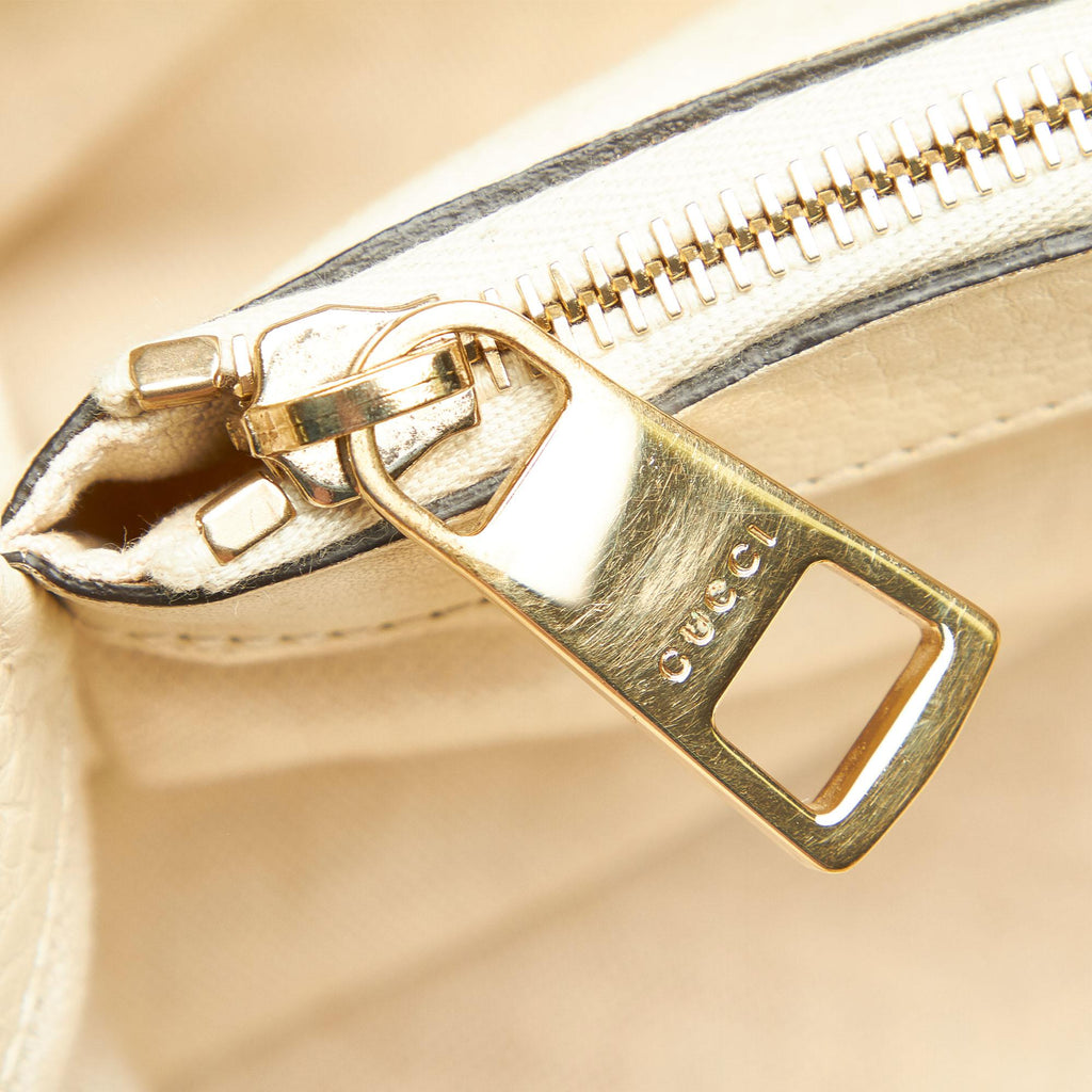 Gucci Bamboo Shopper Leather Satchel (SHG-32152)