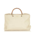 Gucci Bamboo Shopper Leather Satchel (SHG-32152)