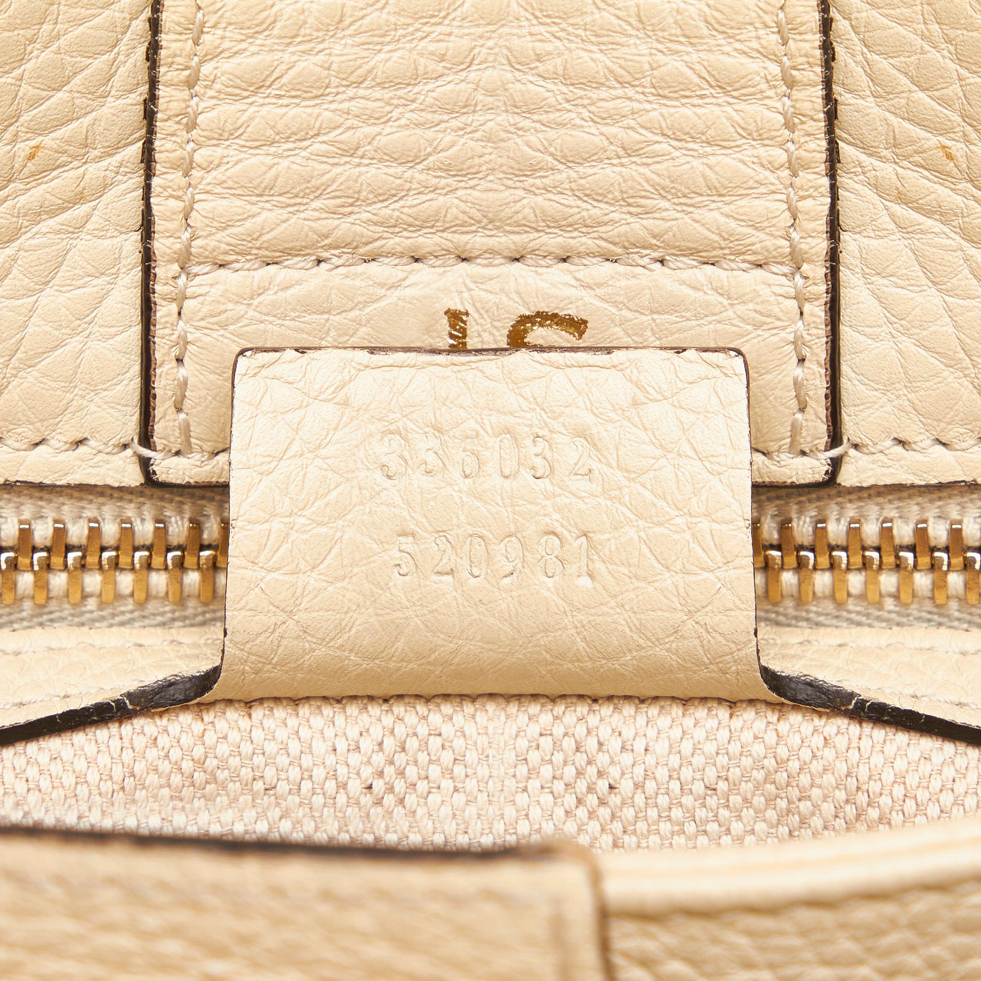 Gucci Bamboo Shopper Leather Satchel (SHG-32906)