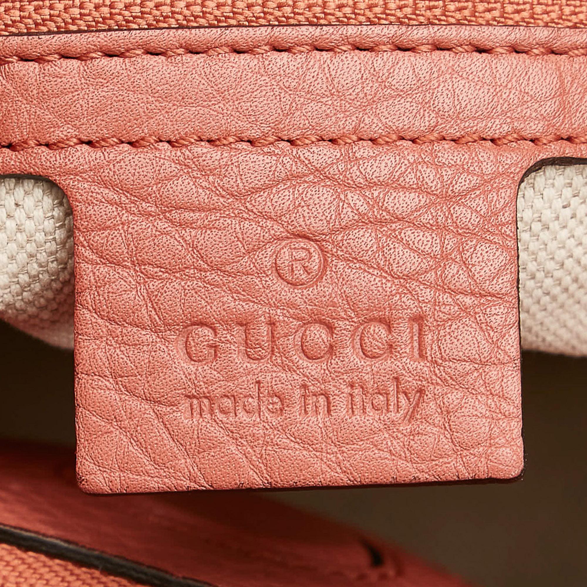 Gucci Bamboo Shopper Leather Satchel (SHG-34222)