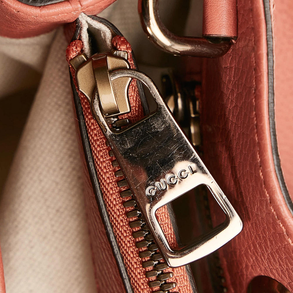 Gucci Bamboo Shopper Leather Satchel (SHG-34222)