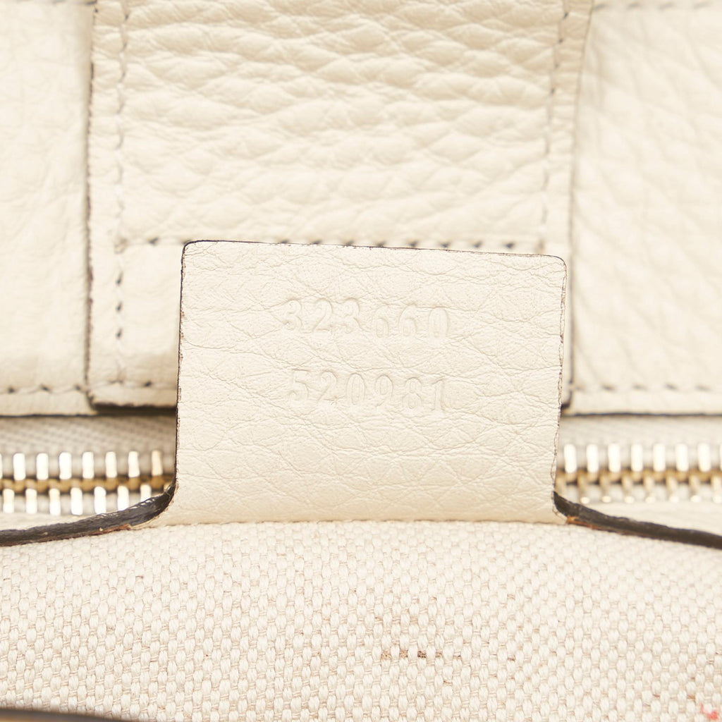 Gucci Bamboo Shopper Leather Satchel (SHG-34372)
