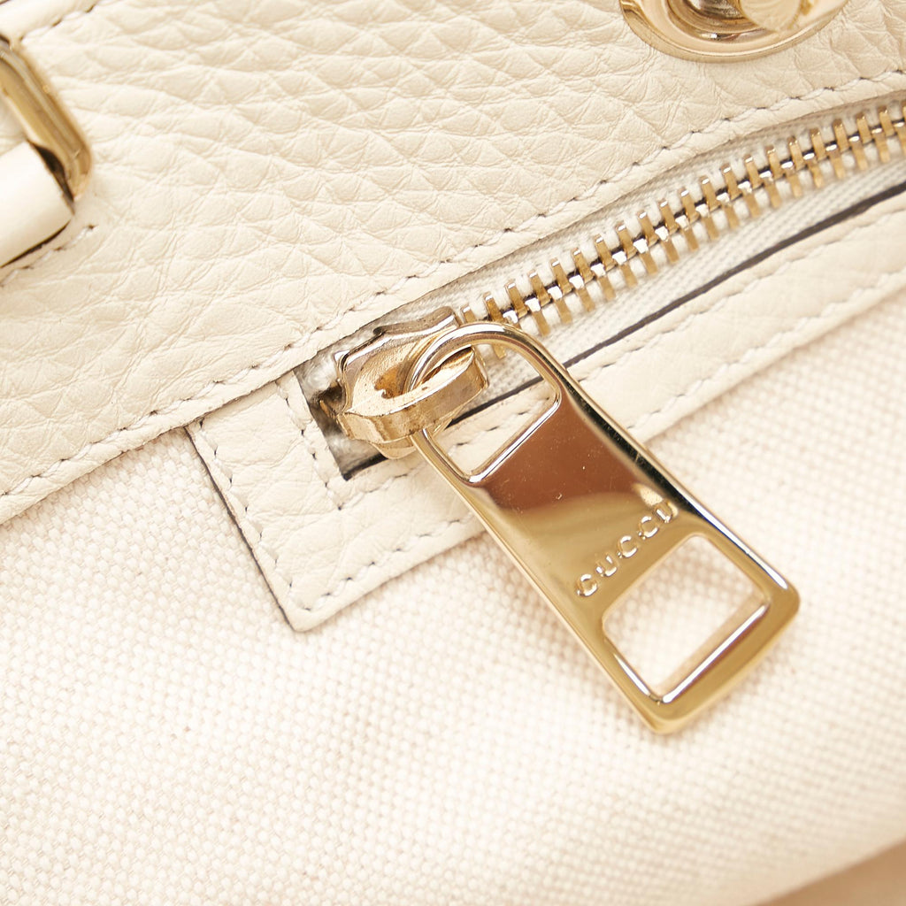 Gucci Bamboo Shopper Leather Satchel (SHG-34372)
