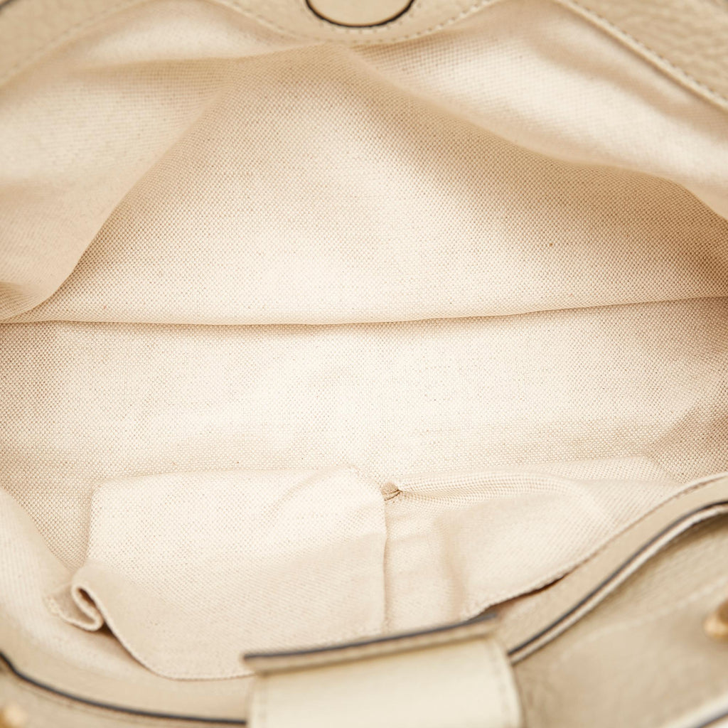 Gucci Bamboo Shopper Leather Satchel (SHG-34372)