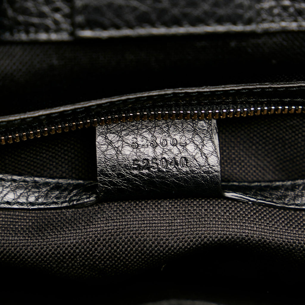 Gucci Bamboo Shopper Leather Satchel (SHG-35517)