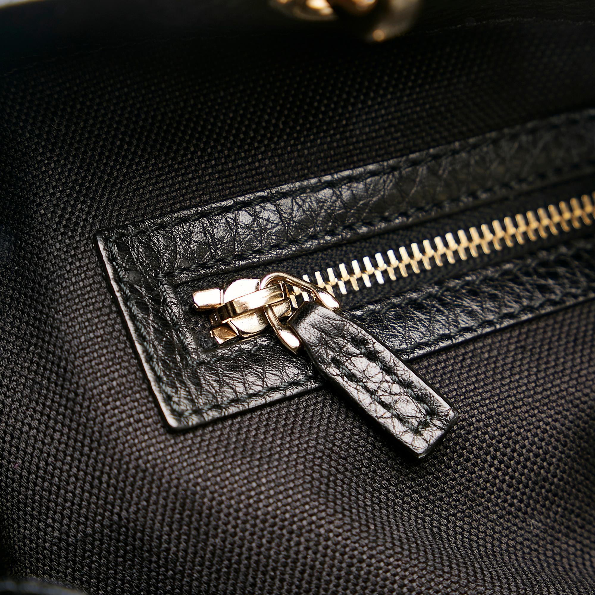 Gucci Bamboo Shopper Leather Satchel (SHG-35517)