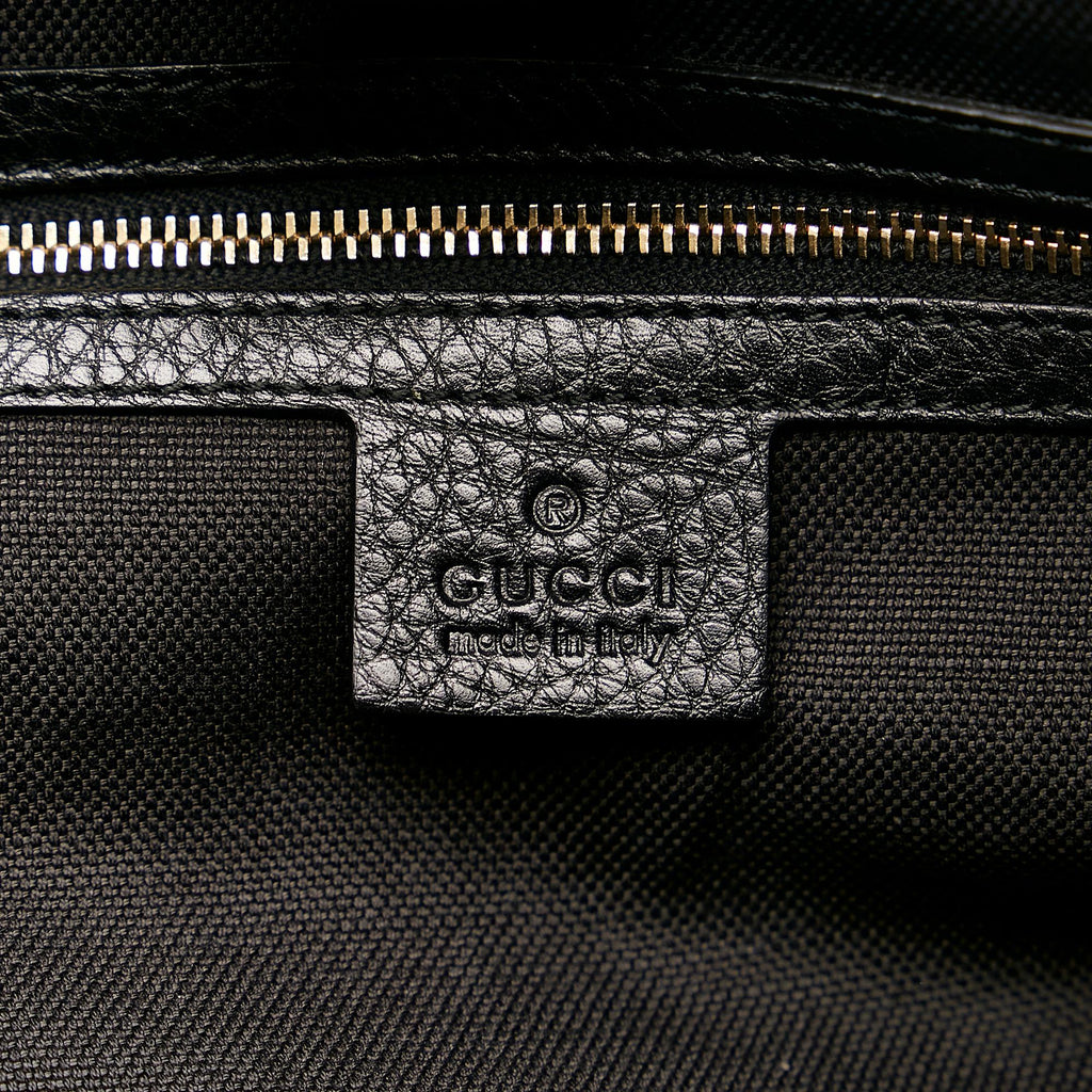 Gucci Bamboo Shopper Leather Satchel (SHG-35517)