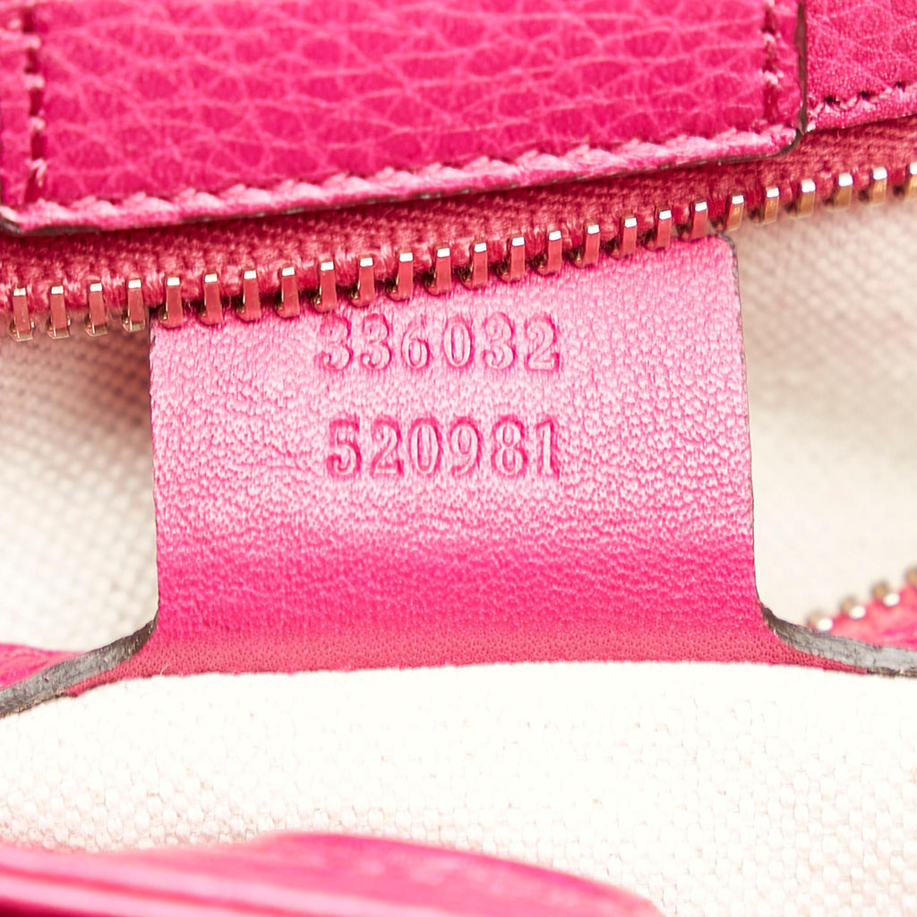 Gucci Bamboo Shopper Leather Satchel (SHG-35955)