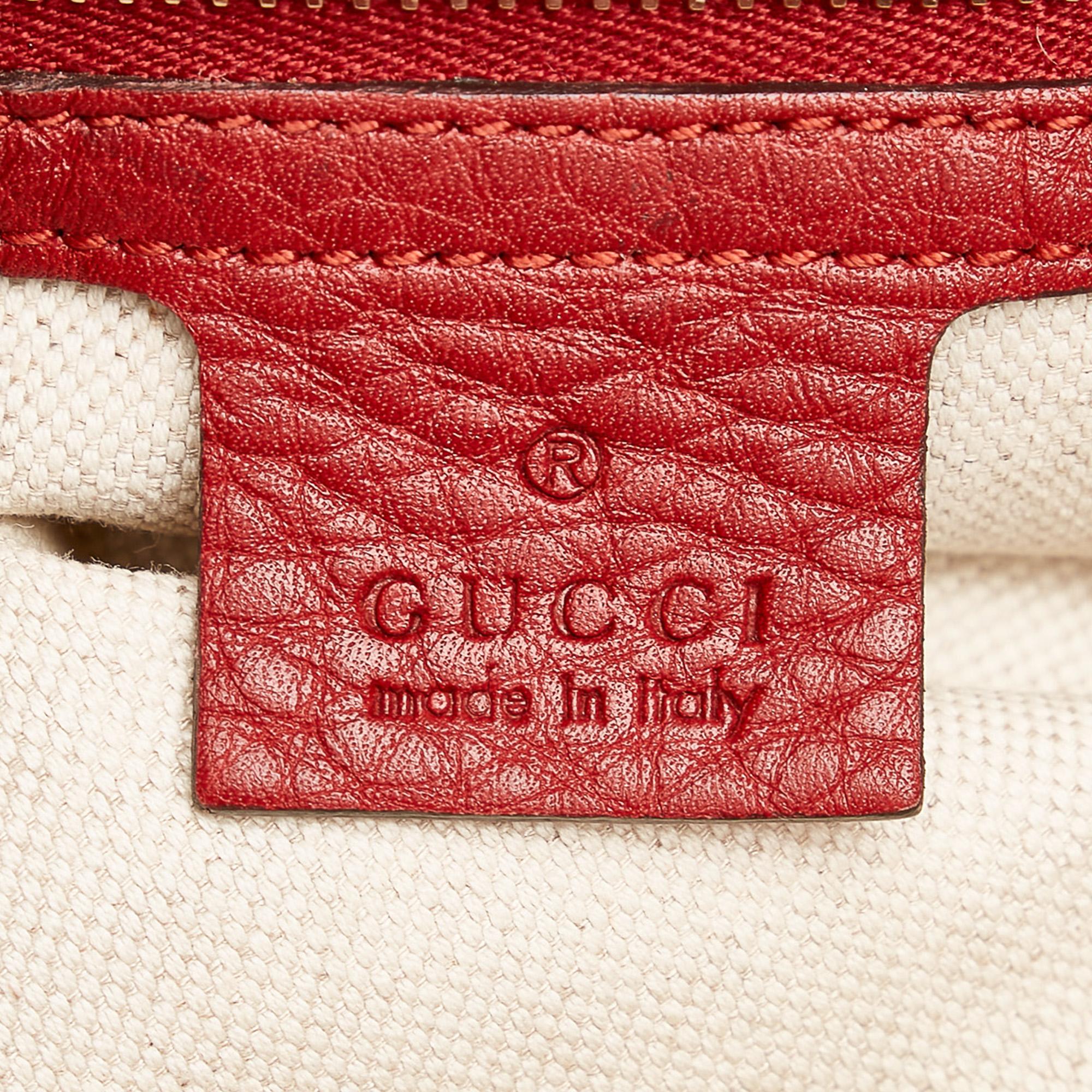 Gucci Bamboo Shopper Leather Satchel (SHG-37607)