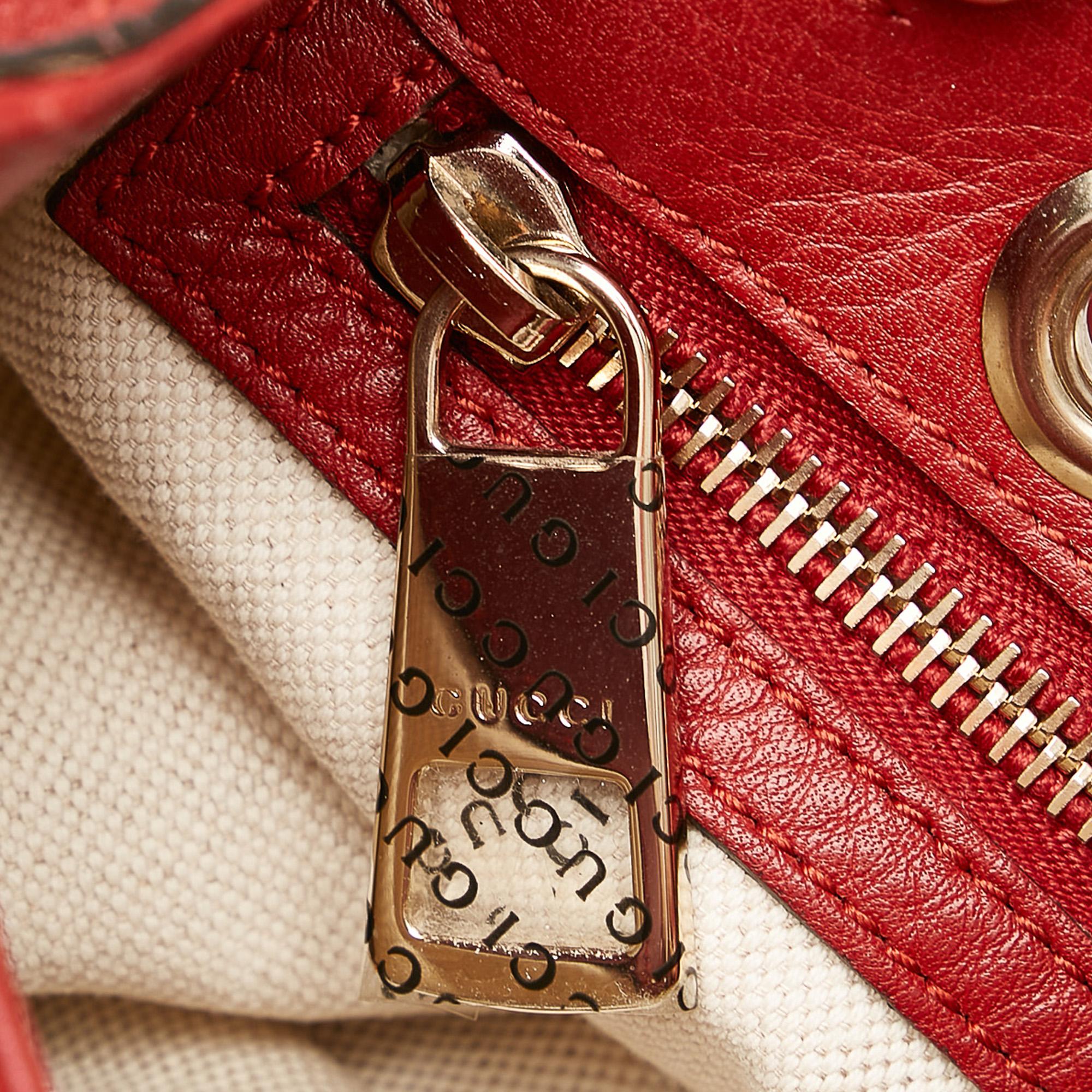 Gucci Bamboo Shopper Leather Satchel (SHG-37607)
