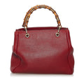 Gucci Bamboo Shopper Leather Satchel (SHG-37607)