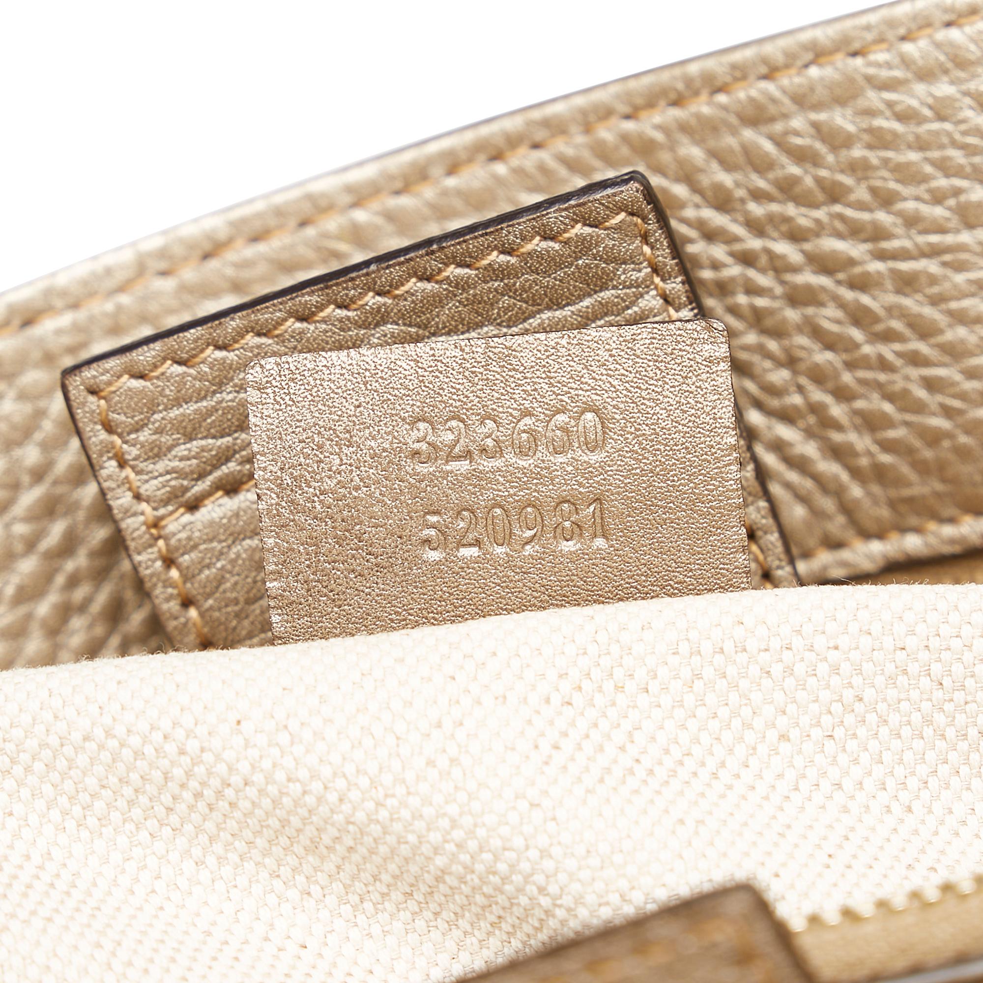Gucci Bamboo Shopper Leather Satchel (SHG-37608)
