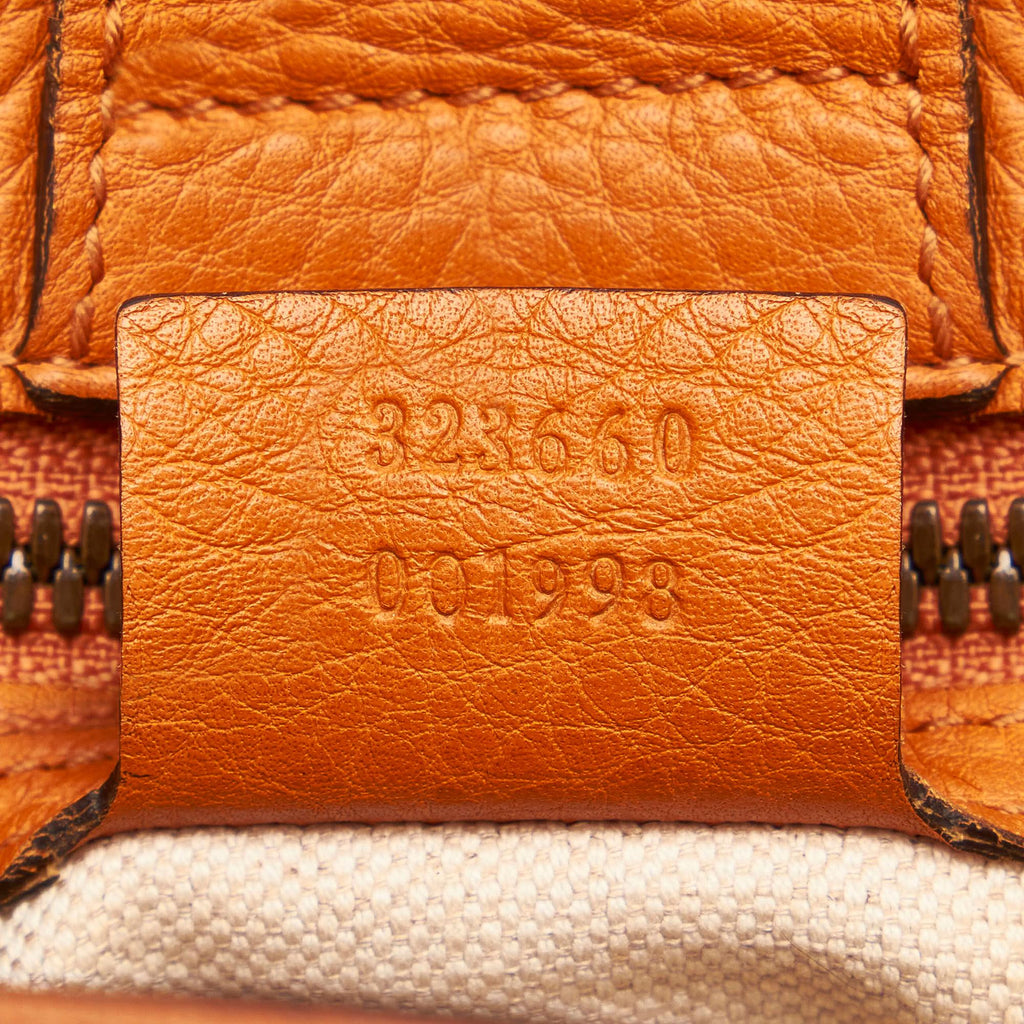 Gucci Bamboo Shopper Leather Satchel (SHG-37617)