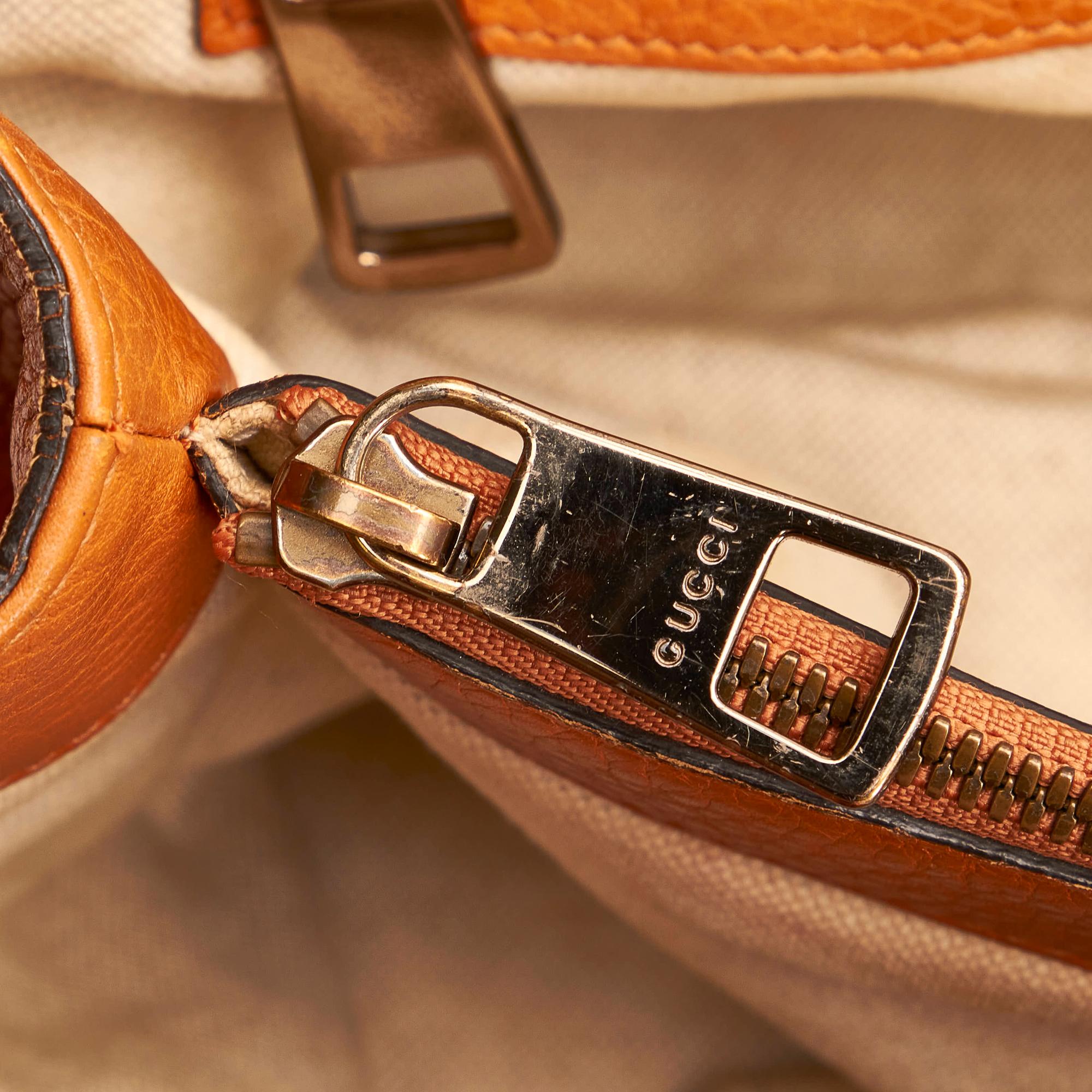 Gucci Bamboo Shopper Leather Satchel (SHG-37617)