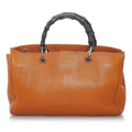 Gucci Bamboo Shopper Leather Satchel (SHG-37617)