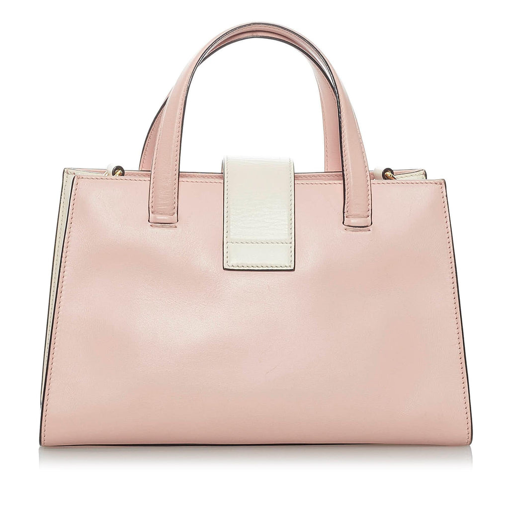 Gucci Bamboo Web Leather Satchel (SHG-29875)