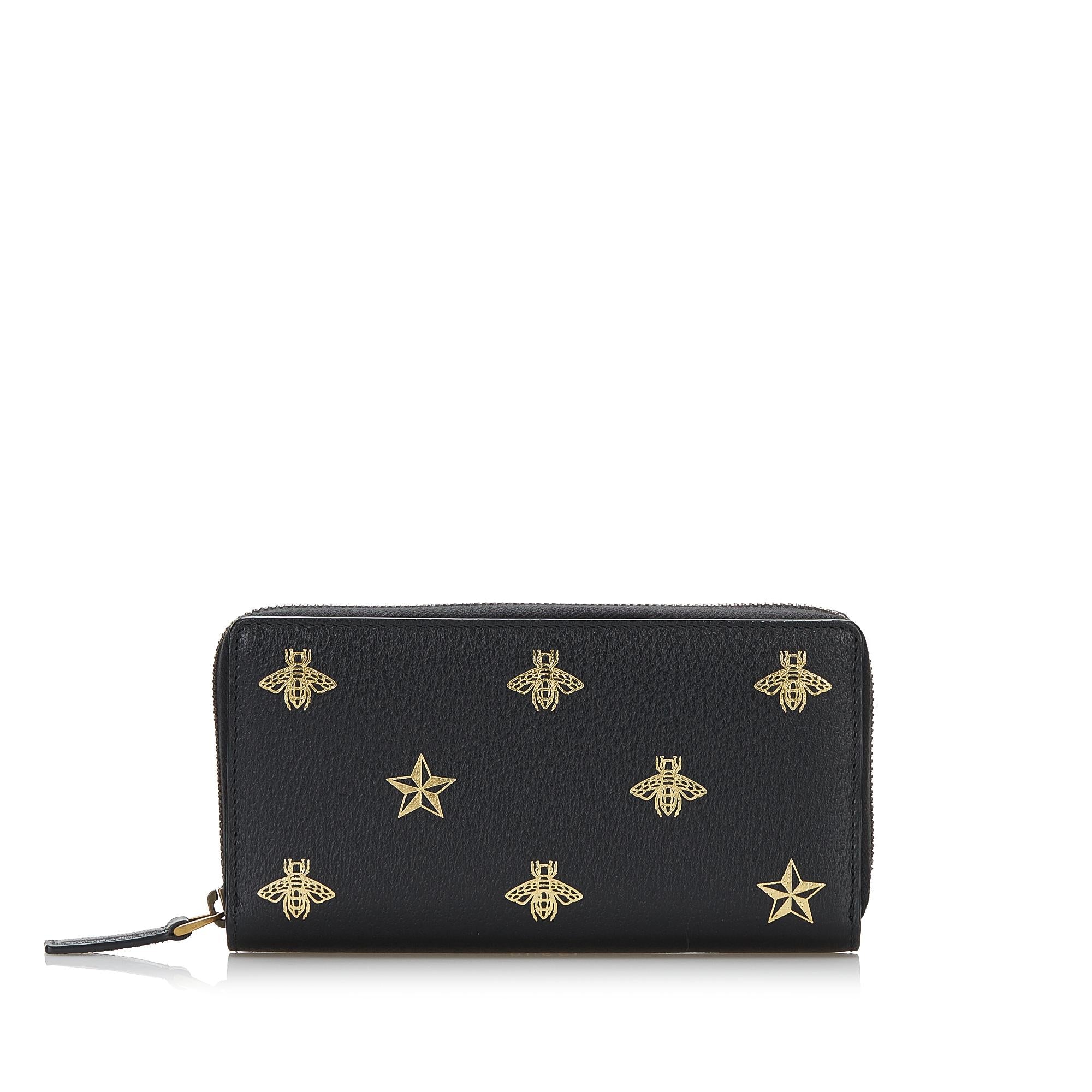 Gucci Bee Star Continental Zip Wallet (SHG-36984)