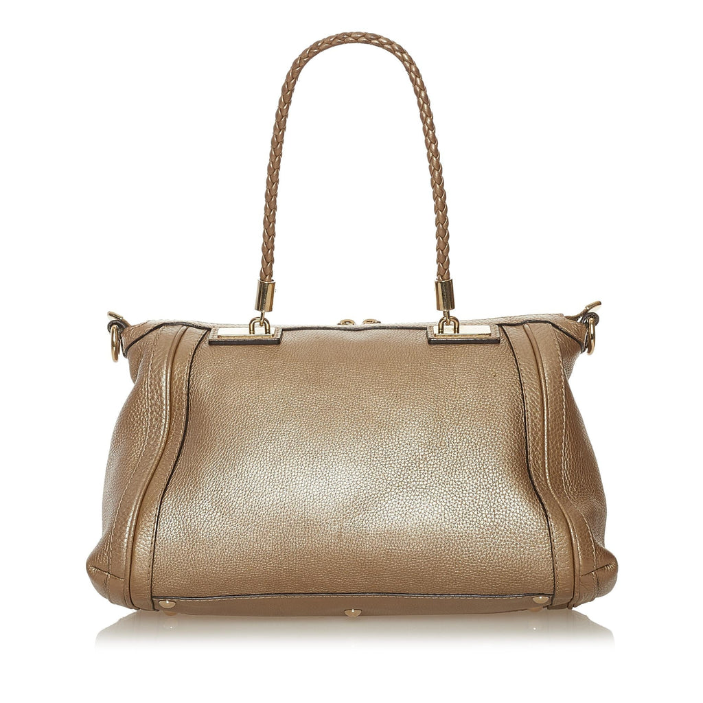 Gucci Bella Leather Satchel (SHG-34976)