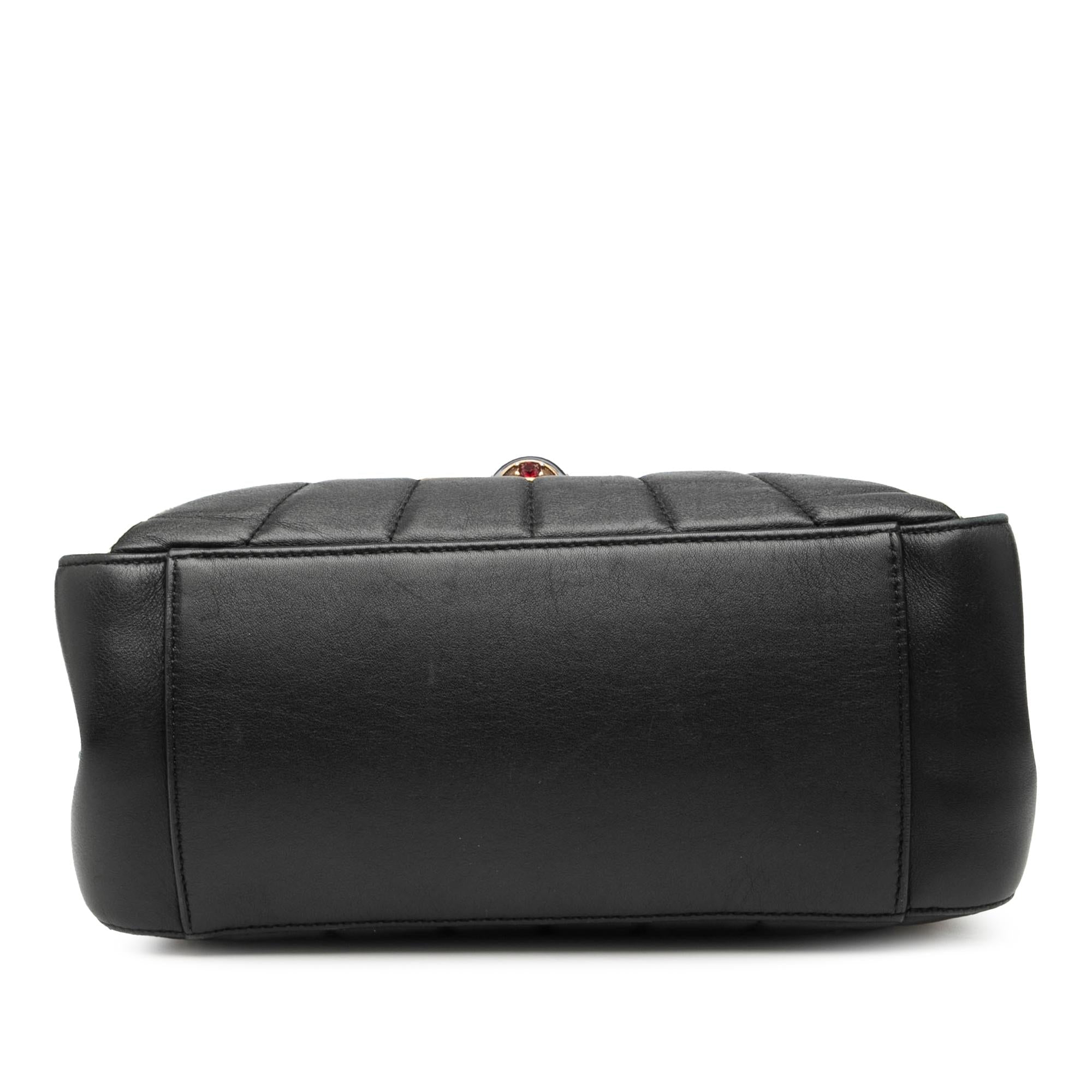 Gucci Bicolor Calfskin Bamboo Trapuntata QueLB Margaret Backpack
