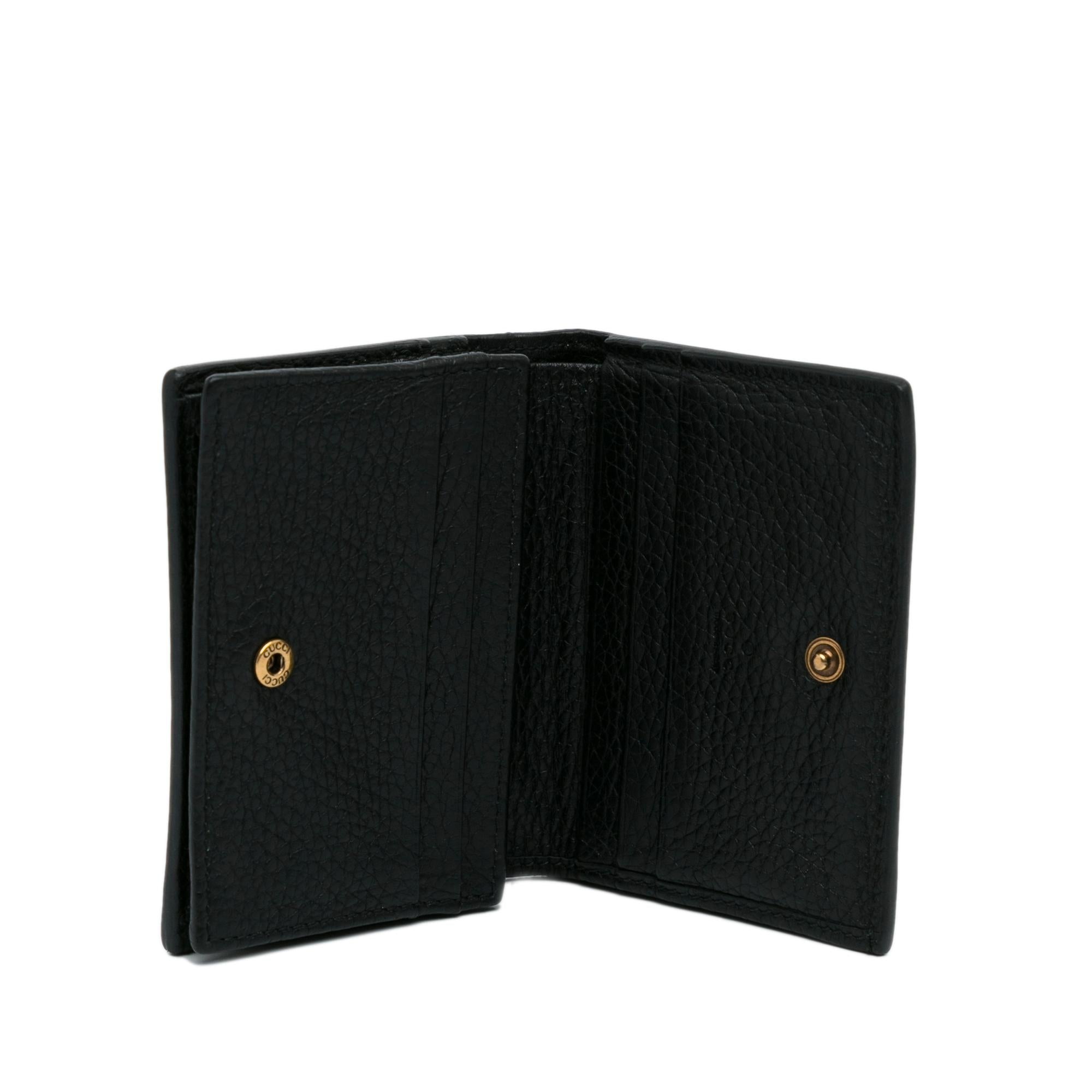 Gucci Blind For Love Animalier Bee Compact Wallet (SHG-29koT0)