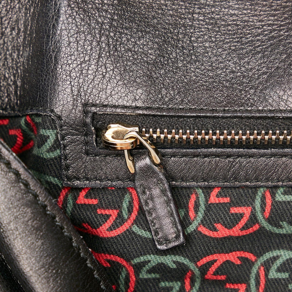 Gucci Britt Leather Shoulder Bag (SHG-32298)