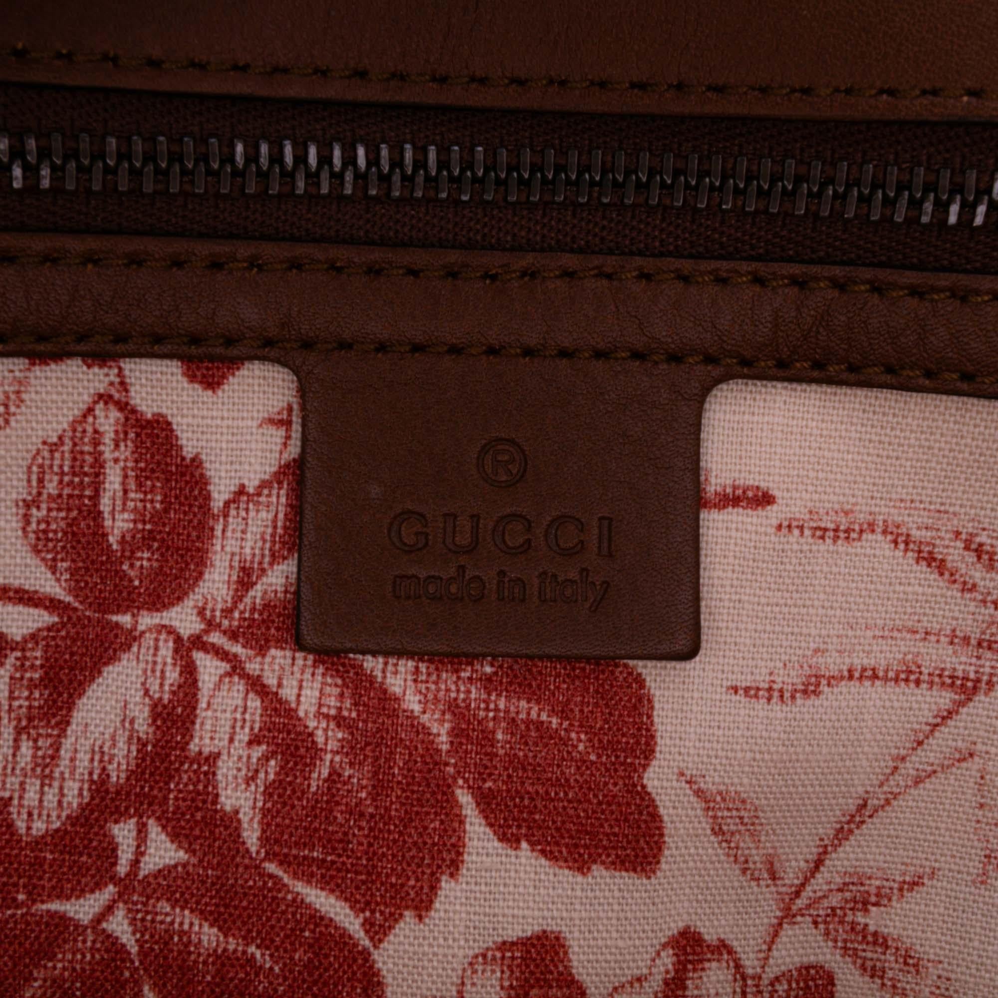 Gucci Calfskin Animalier Shoulder Bag