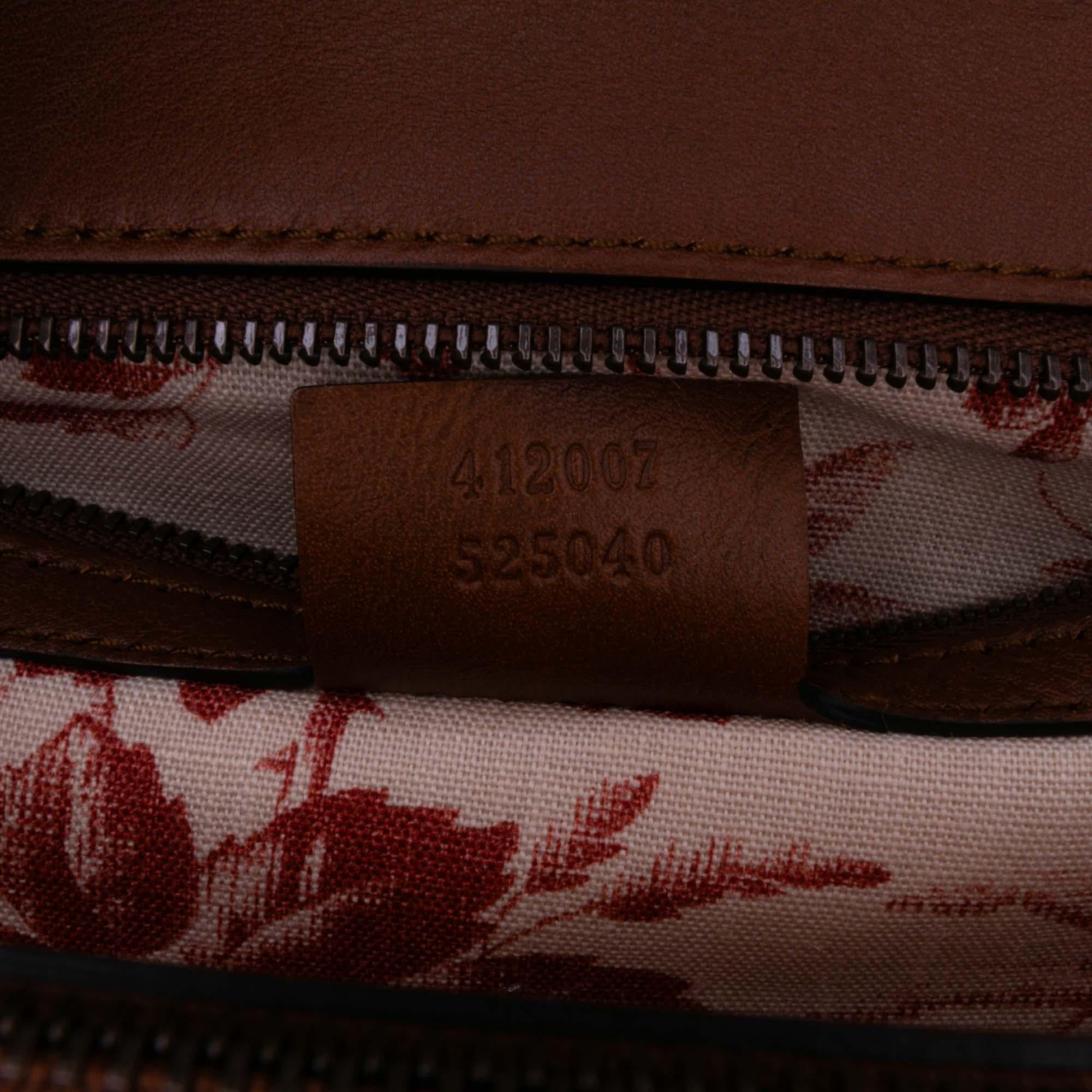 Gucci Calfskin Animalier Shoulder Bag